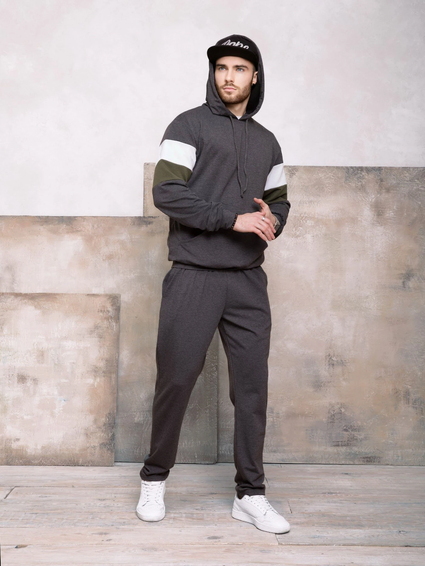 Костюми ISSA Plus модель GN-415_darkgray Костюми ISSA Plus модель GN-415_darkgray Фото