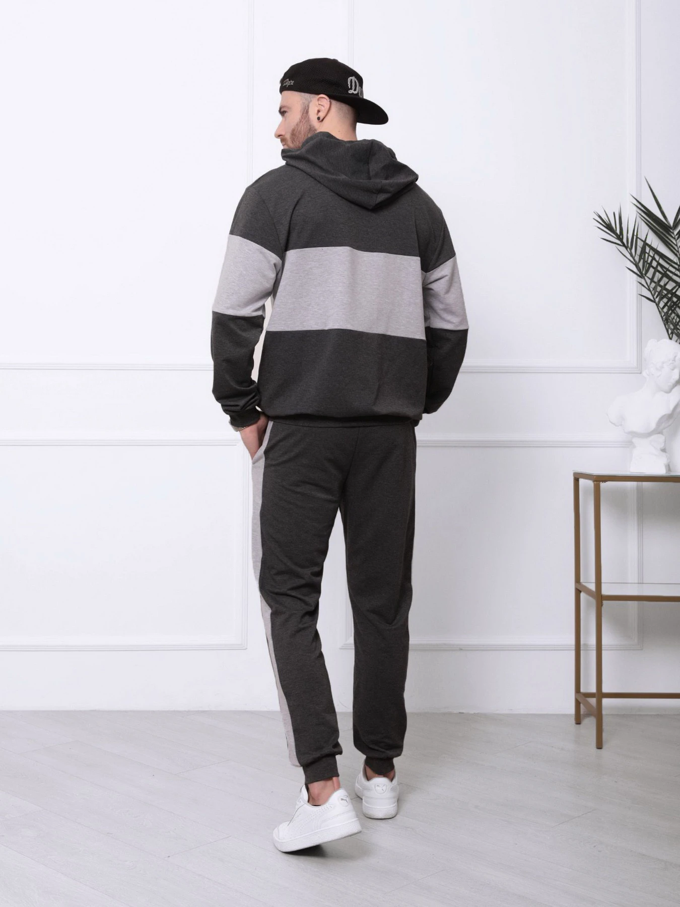 Костюмы ISSA Plus модель GN-421_darkgreygrey Костюмы ISSA Plus модель GN-421_darkgreygrey Фото