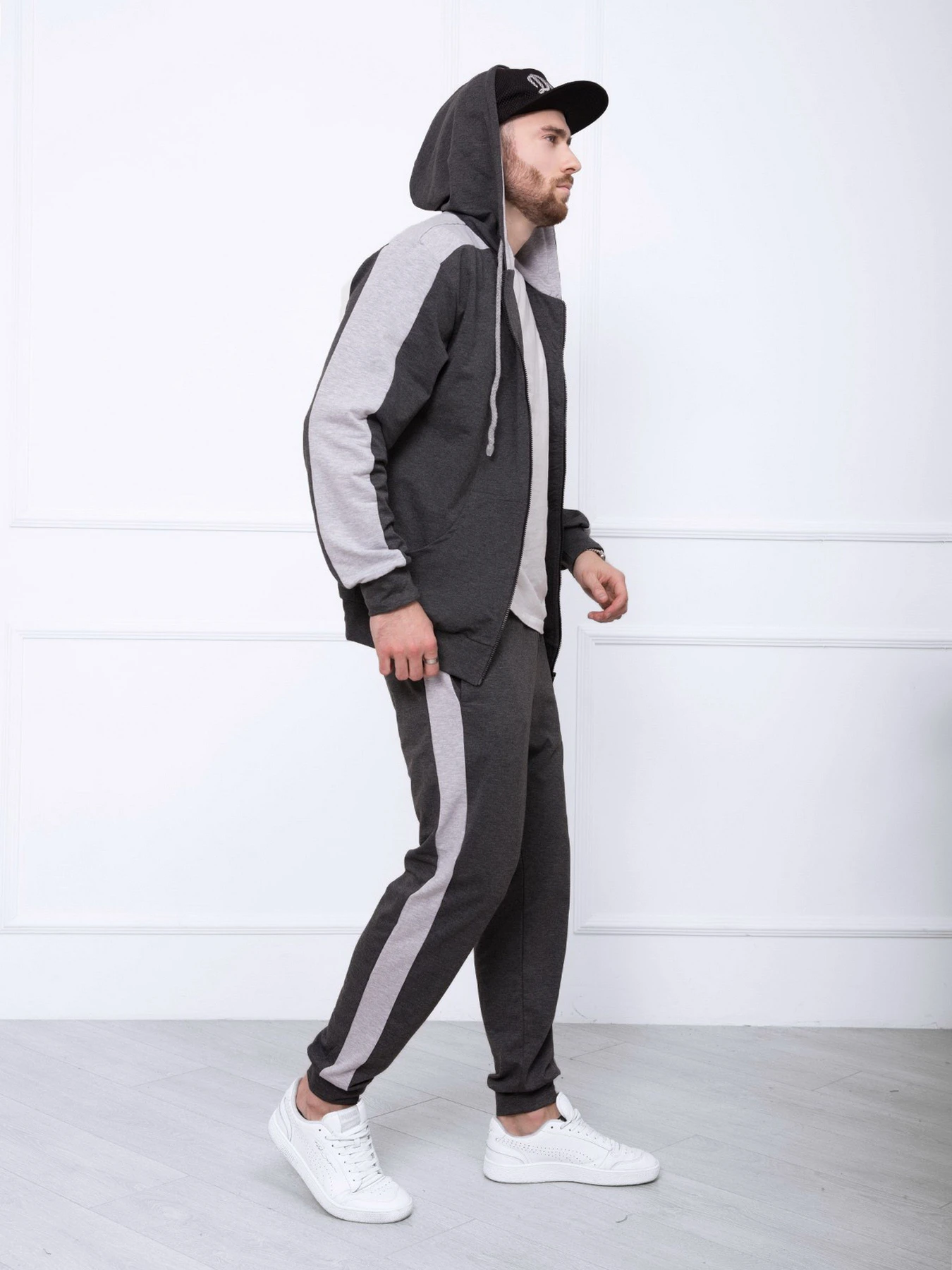 Костюмы ISSA Plus модель GN-422_darkgreygrey Костюмы ISSA Plus модель GN-422_darkgreygrey Фото