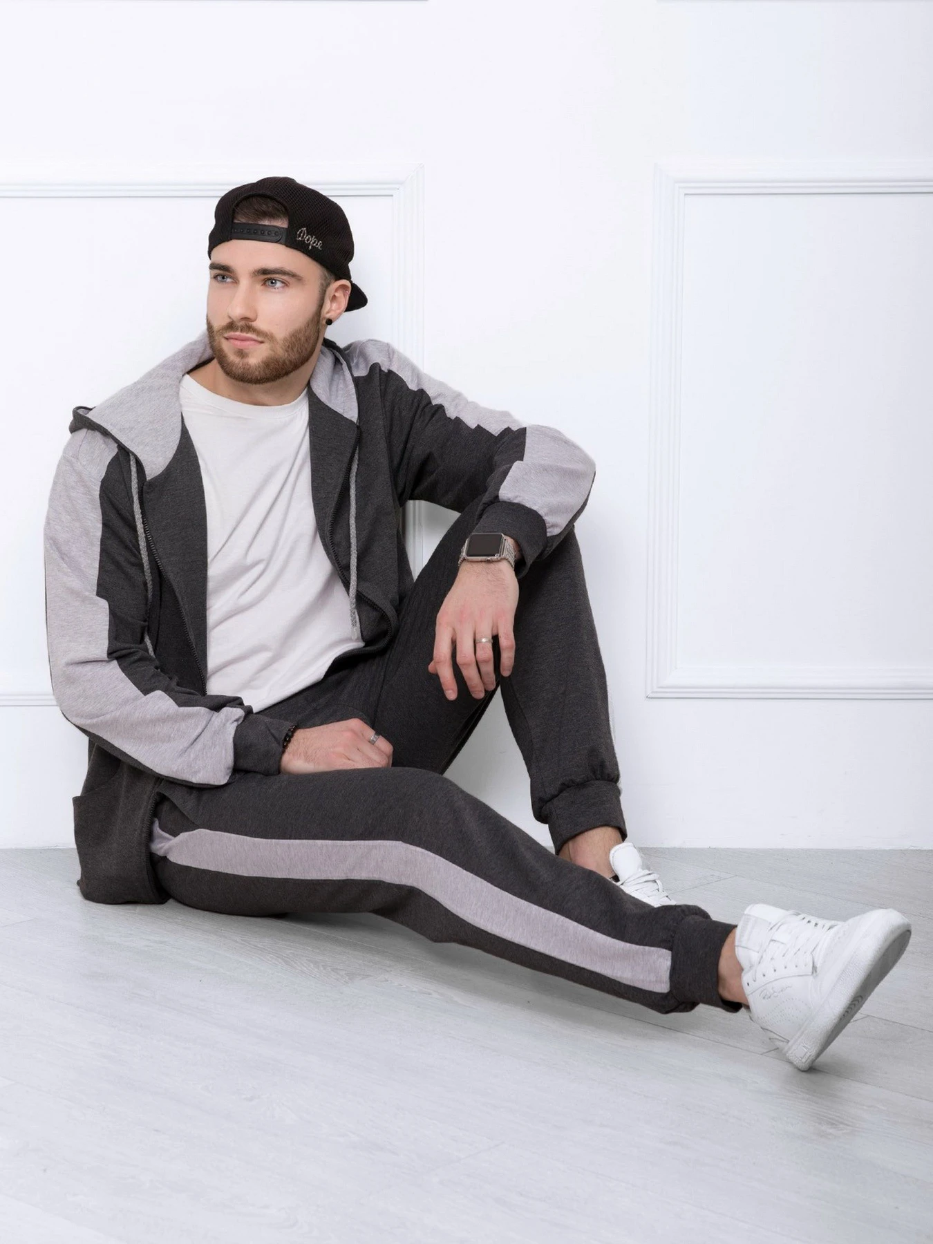 Костюмы ISSA Plus модель GN-422_darkgreygrey Костюмы ISSA Plus модель GN-422_darkgreygrey Фото