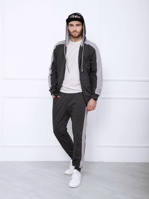 Костюмы ISSA Plus модель GN-422_darkgreygrey Фото