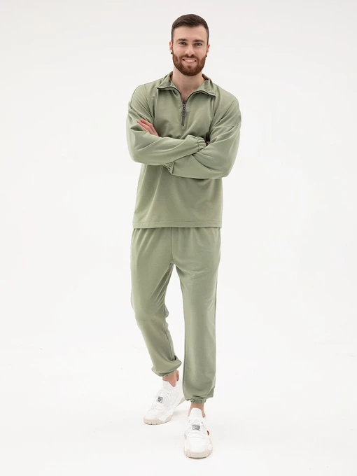 Костюми ISSA Plus модель GN-432_olive Фото
