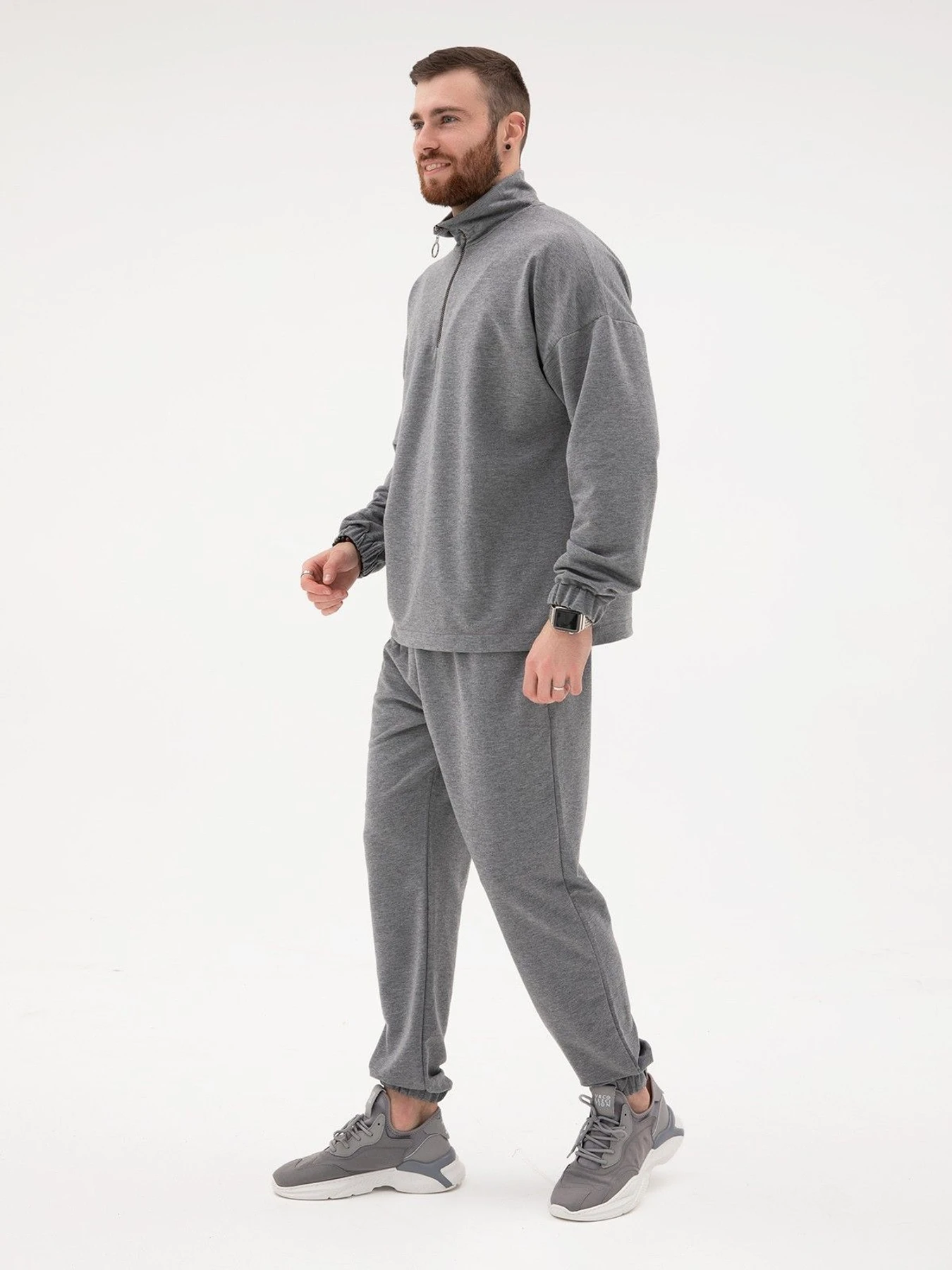 Костюми ISSA Plus модель GN-432_grey Костюми ISSA Plus модель GN-432_grey Фото