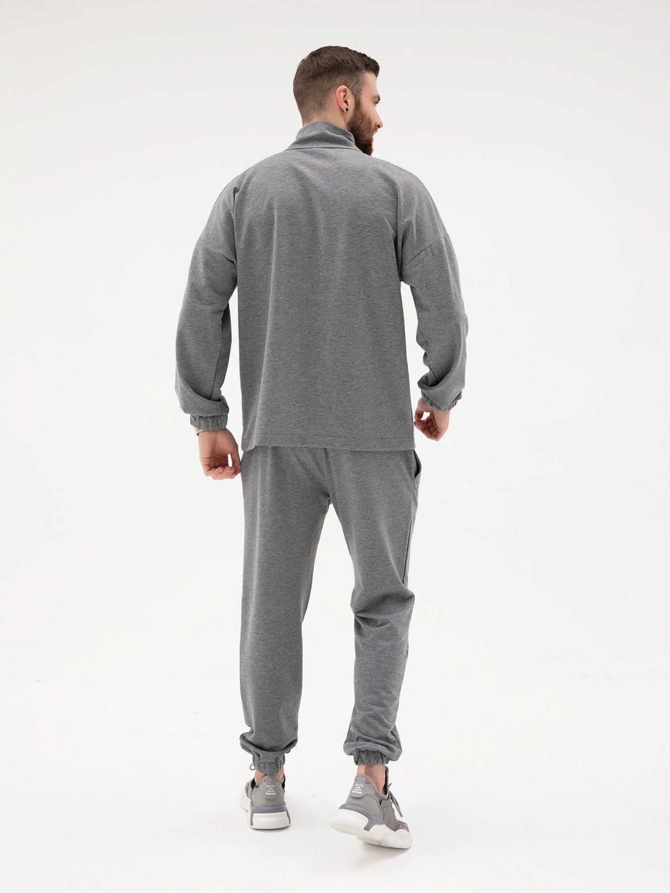 Костюми ISSA Plus модель GN-432_grey Костюми ISSA Plus модель GN-432_grey Фото