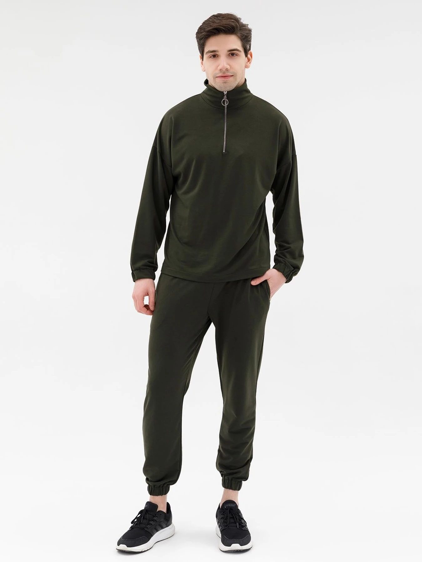 Костюми ISSA Plus модель GN-432_khaki Костюми ISSA Plus модель GN-432_khaki Фото