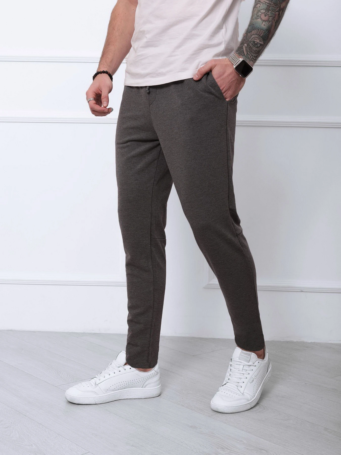 Штани ISSA Plus модель SA-141_darkgray Фото