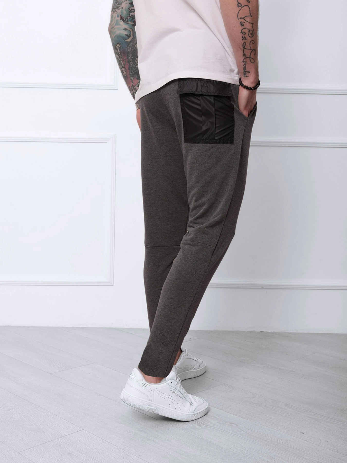Штани ISSA Plus модель SA-141_darkgray Фото