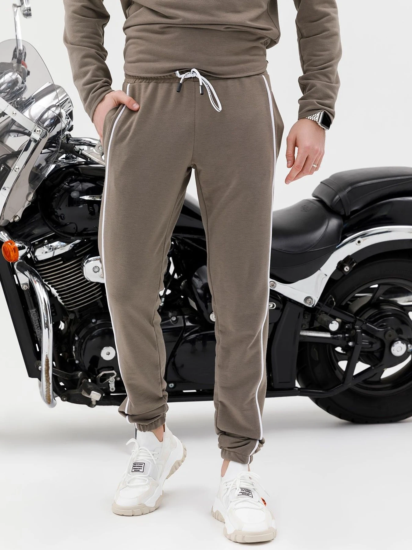Брюки ISSA Plus модель SG-12_khaki Брюки ISSA Plus модель SG-12_khaki Фото
