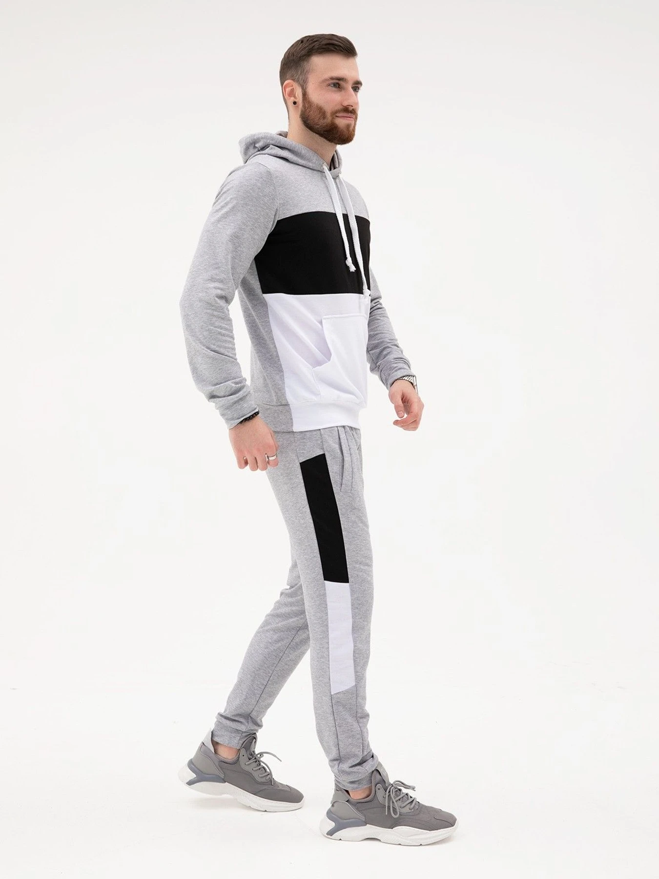Костюми ISSA Plus модель SG-16_greyblack Фото