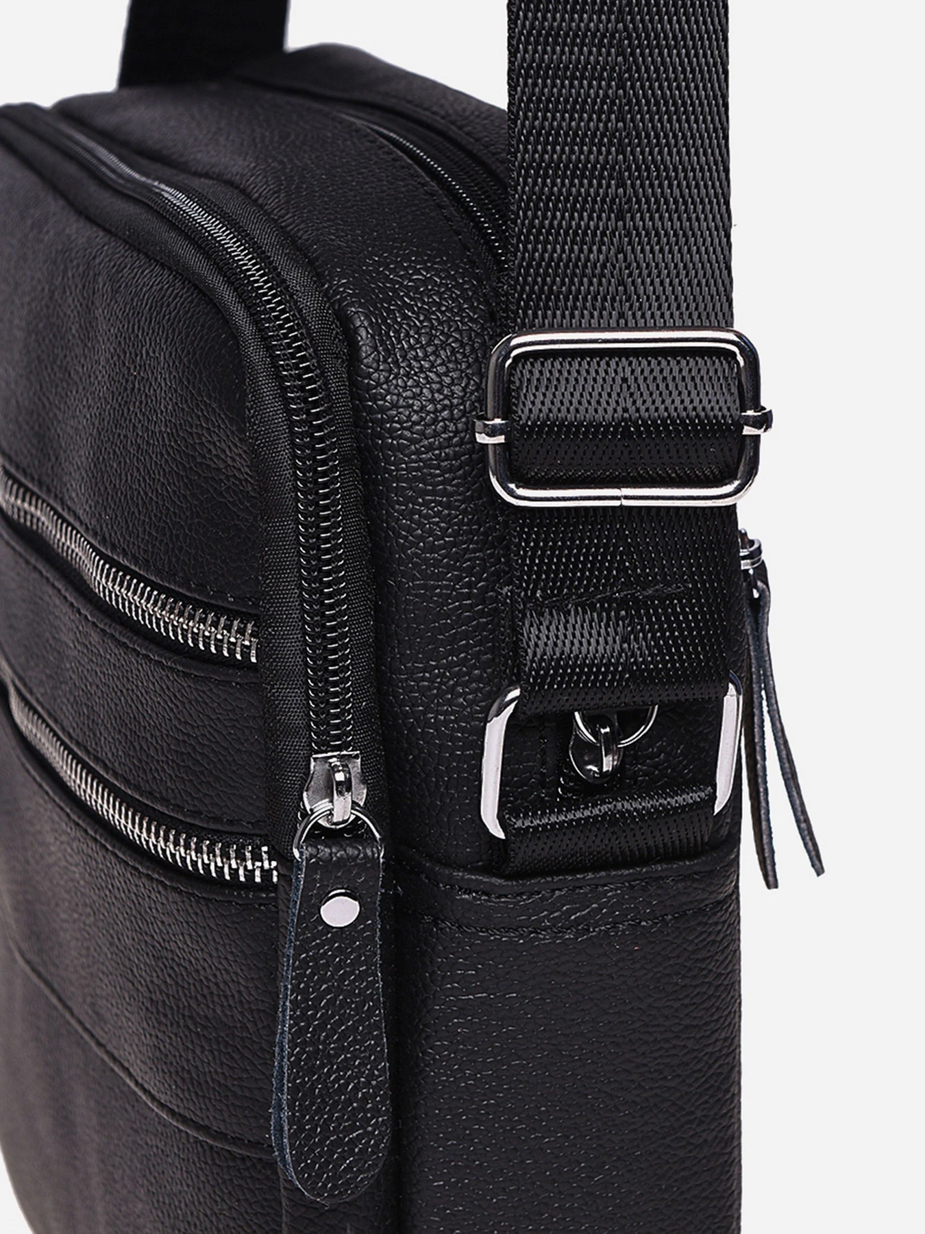 Сумки Borsa Leather модель K13923-black Фото