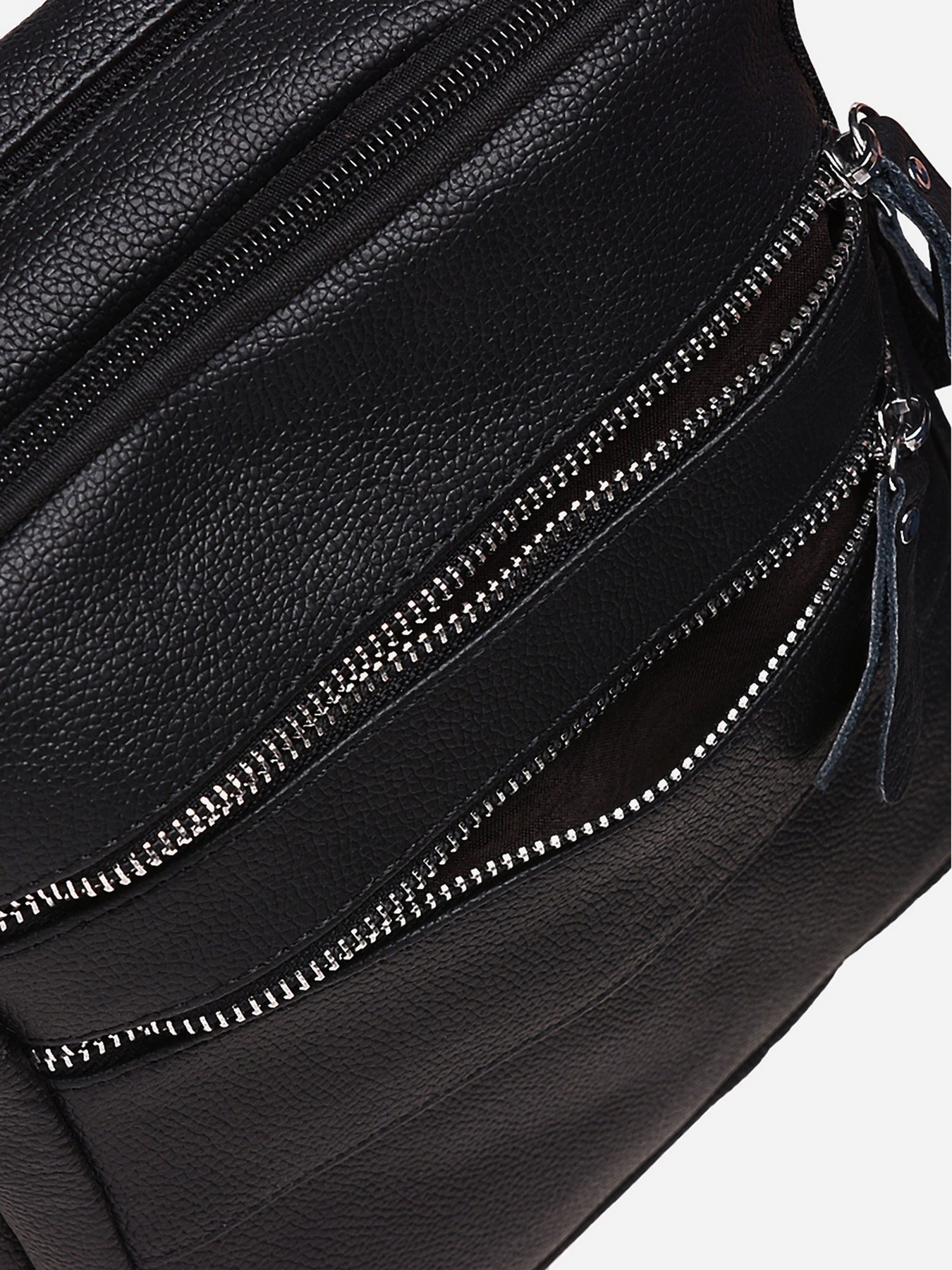 Сумки Borsa Leather модель K13923-black Фото