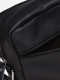 Сумки Borsa Leather модель K13923-black Фото