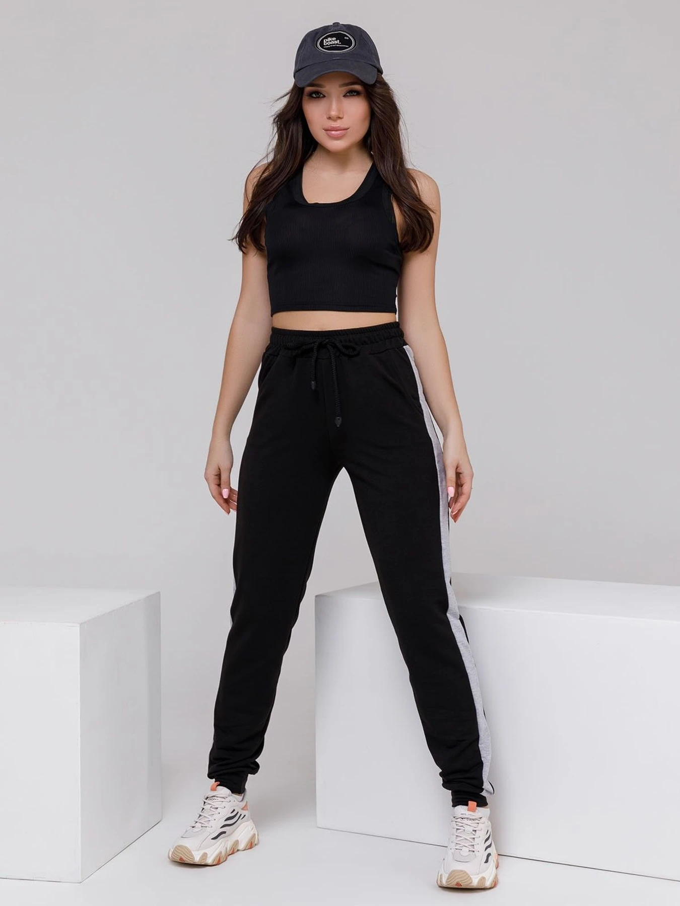 Штани ISSA Plus модель 11502_black Фото