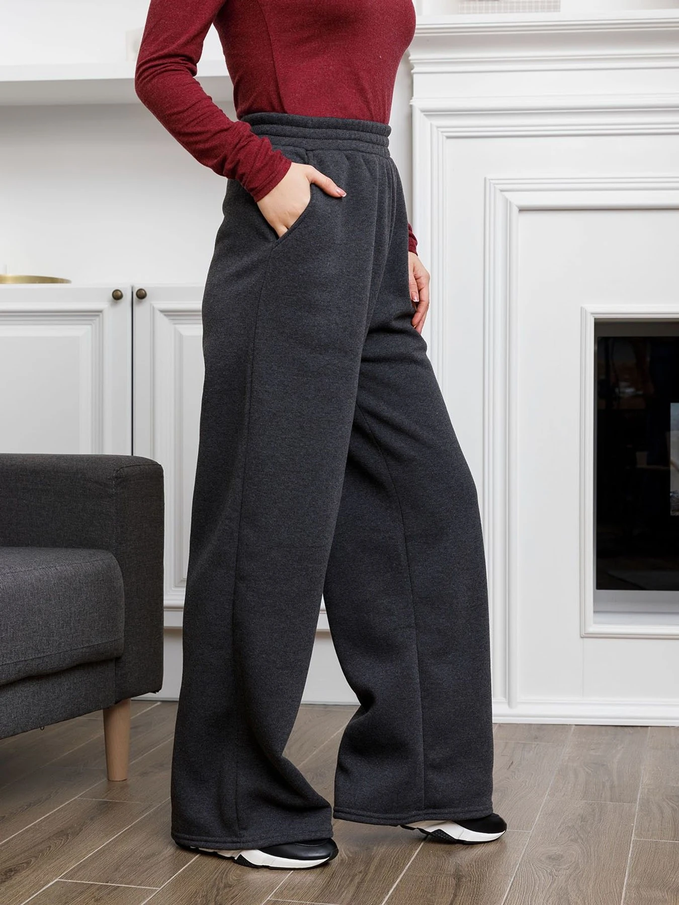 Штани ISSA Plus модель 12312_darkgray Фото