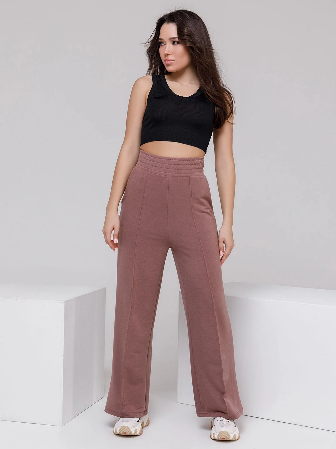 Брюки ISSA Plus модель 12398_brown Фото
