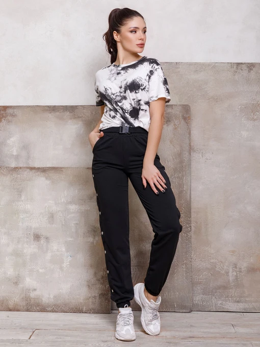 Брюки ISSA Plus модель SA-109_black Фото