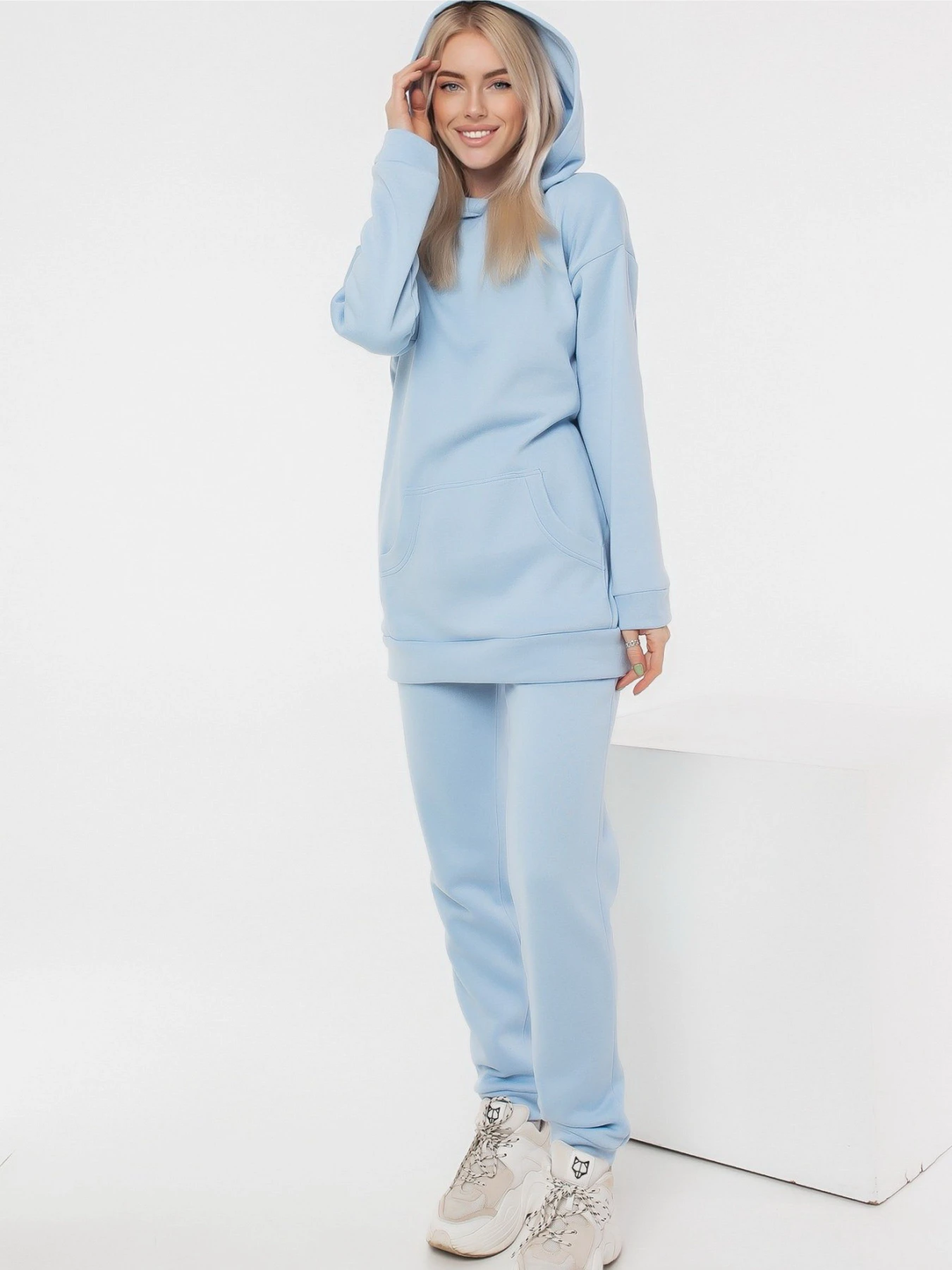 Костюмы ISSA Plus модель 12236B_blue Костюмы ISSA Plus модель 12236B_blue Фото