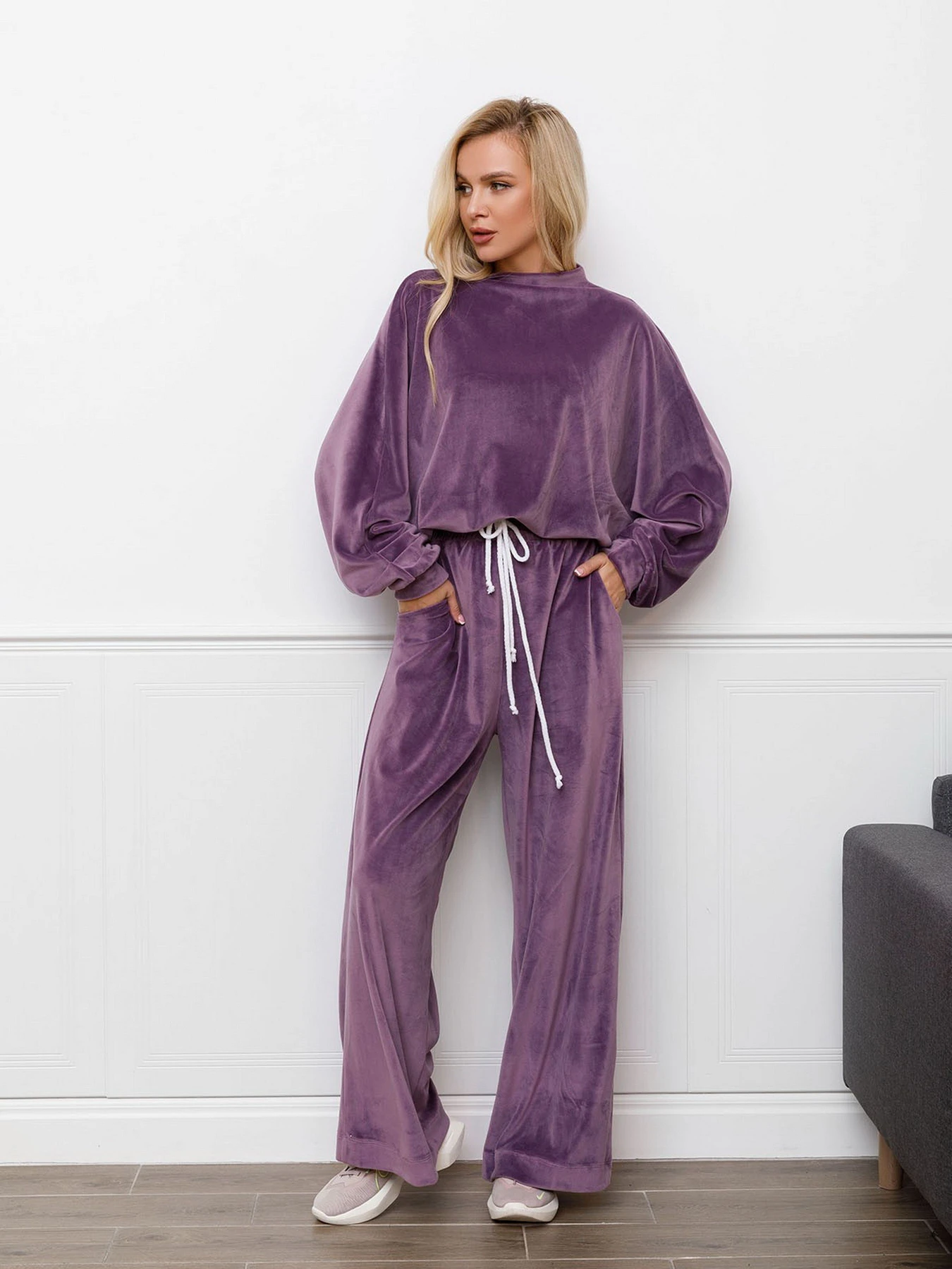 Костюмы ISSA Plus модель 12309_lilac Костюмы ISSA Plus модель 12309_lilac Фото