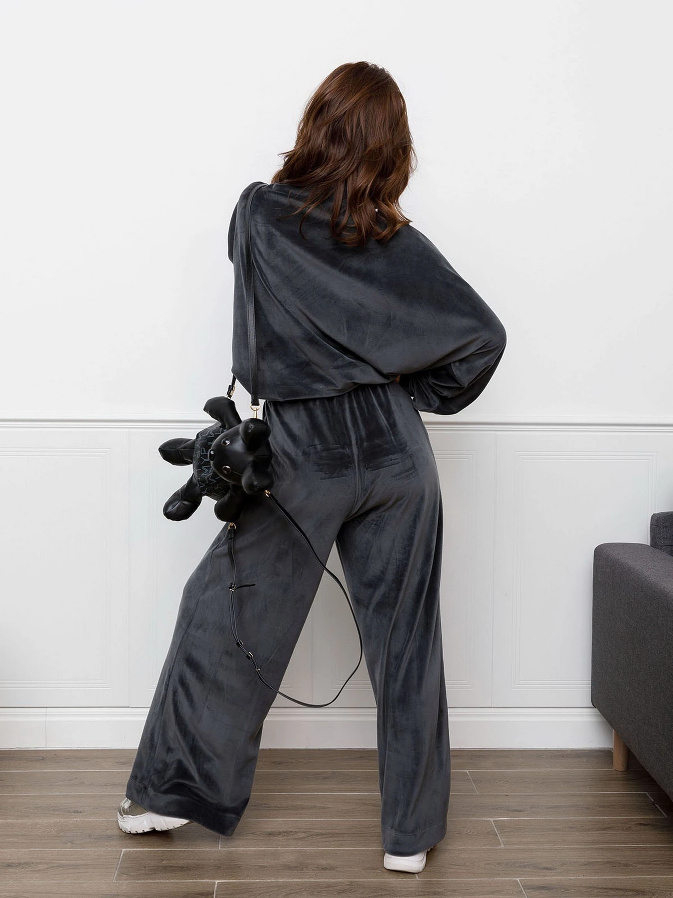 Костюмы ISSA Plus модель 12309_darkgray Костюмы ISSA Plus модель 12309_darkgray Фото