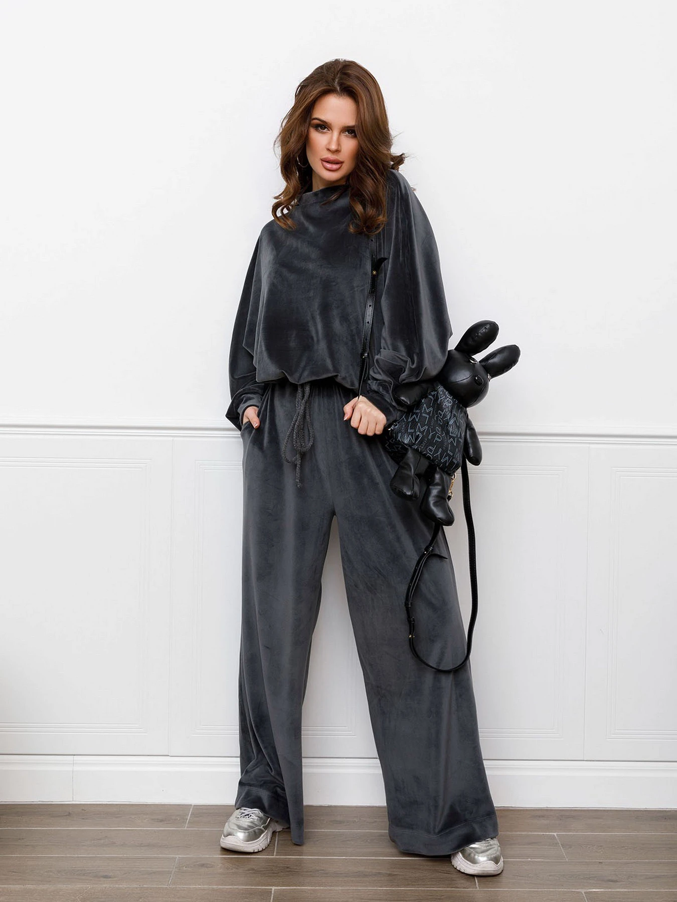 Костюмы ISSA Plus модель 12309_darkgray Костюмы ISSA Plus модель 12309_darkgray Фото