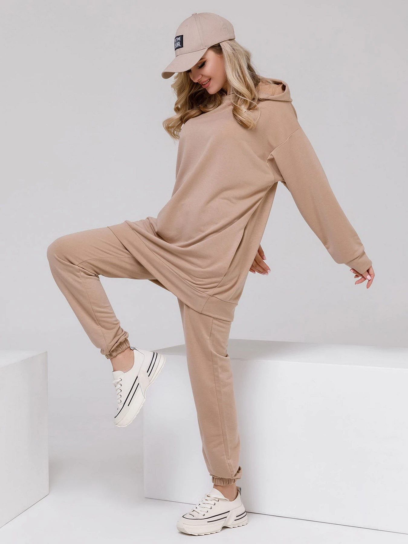 Костюмы ISSA Plus модель 12495_beige Костюмы ISSA Plus модель 12495_beige Фото