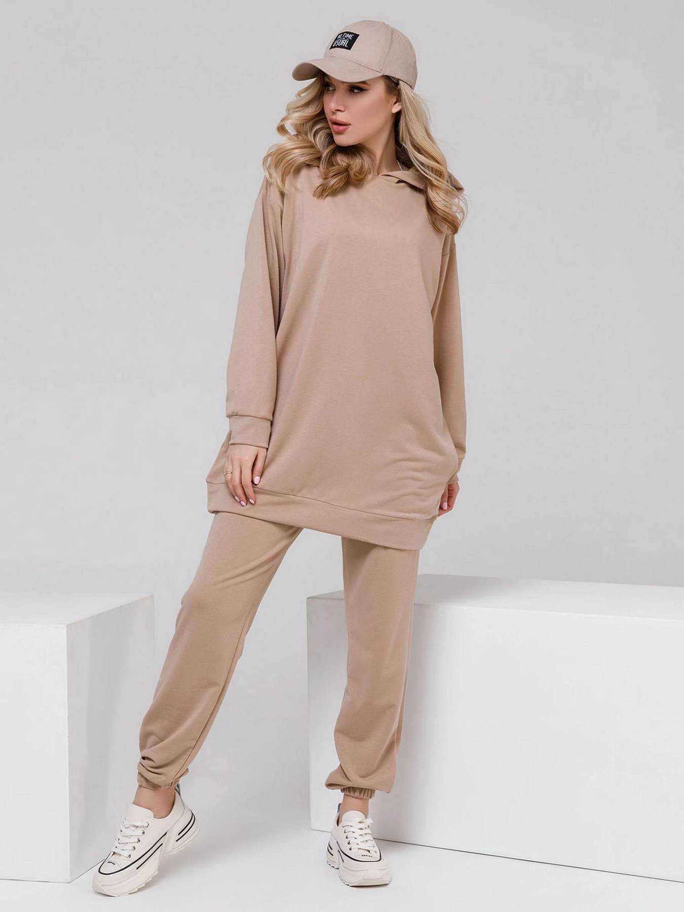 Костюмы ISSA Plus модель 12495_beige Костюмы ISSA Plus модель 12495_beige Фото