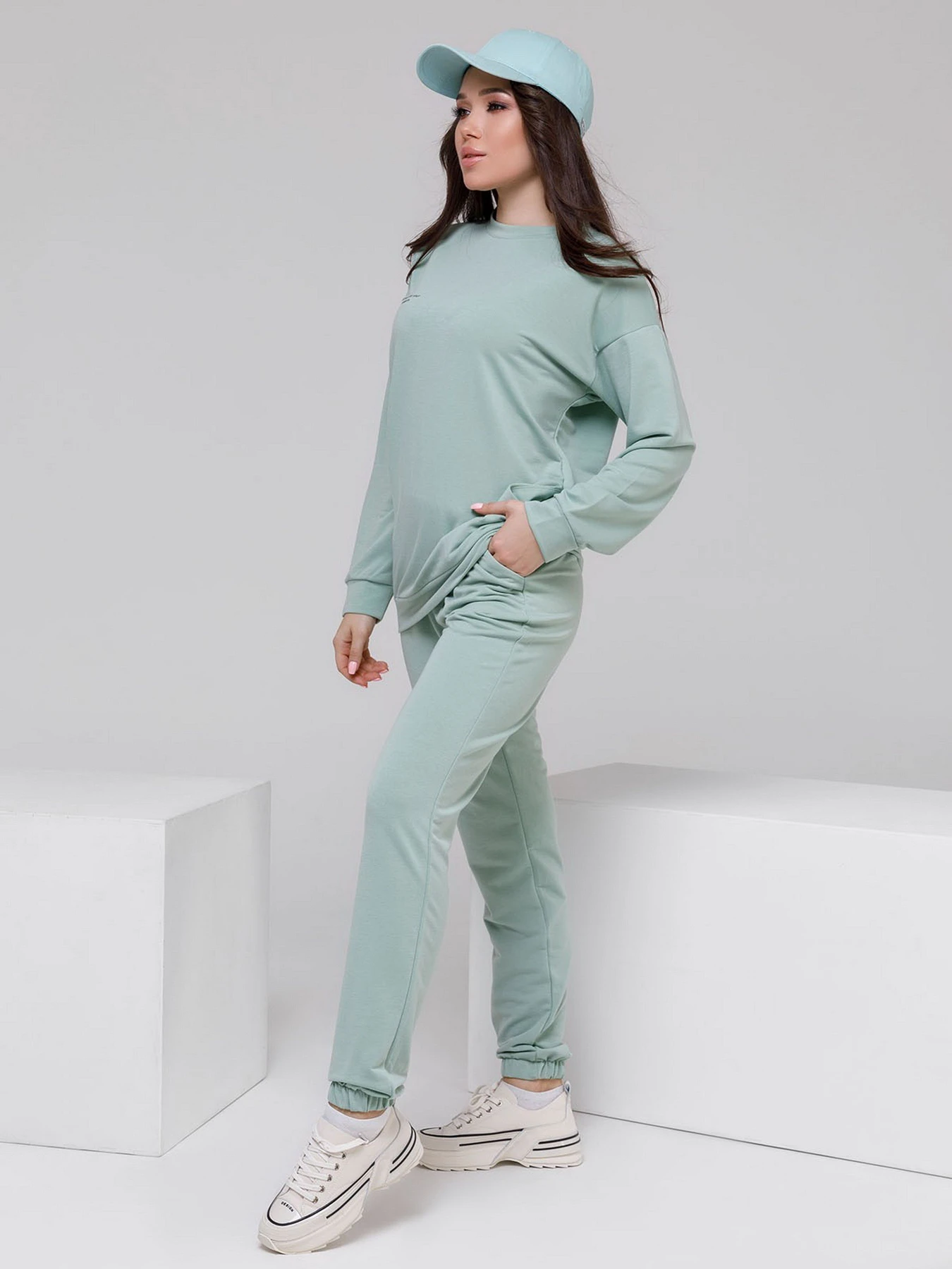Костюмы ISSA Plus модель 12497_mint Костюмы ISSA Plus модель 12497_mint Фото