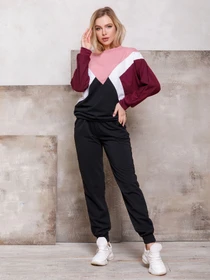 Костюми ISSA Plus модель SA-107_blackburgundy Фото