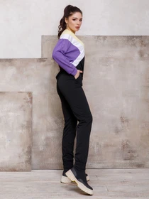 Костюмы ISSA Plus модель SA-107_blackpurple Фото