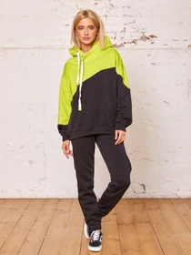 Костюмы ISSA Plus модель SA-66_blackgreen Фото