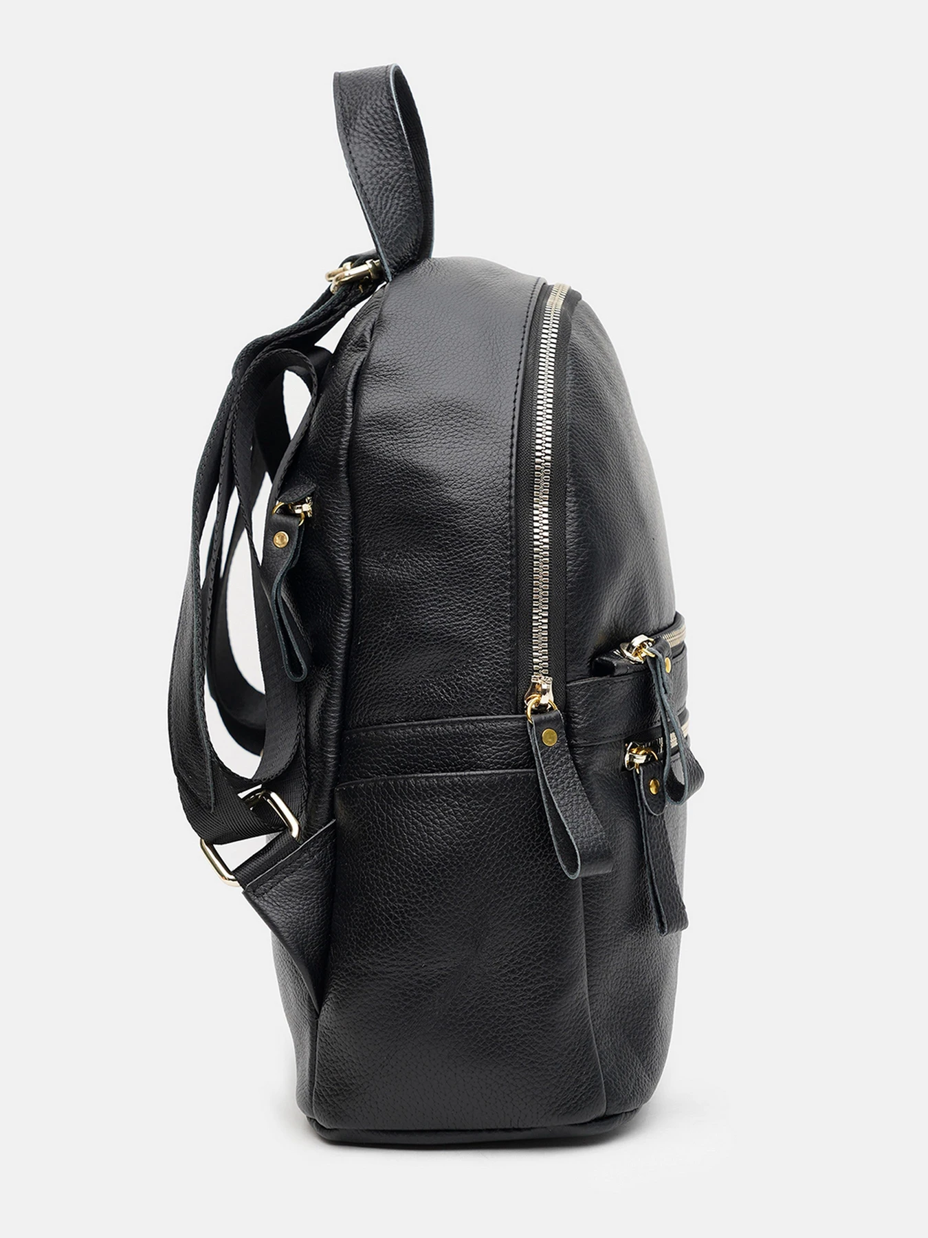 Рюкзаки Borsa Leather модель k1s005-black Рюкзаки Borsa Leather модель k1s005-black Фото