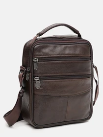 Сумки Borsa Leather модель K12314br-brown Фото