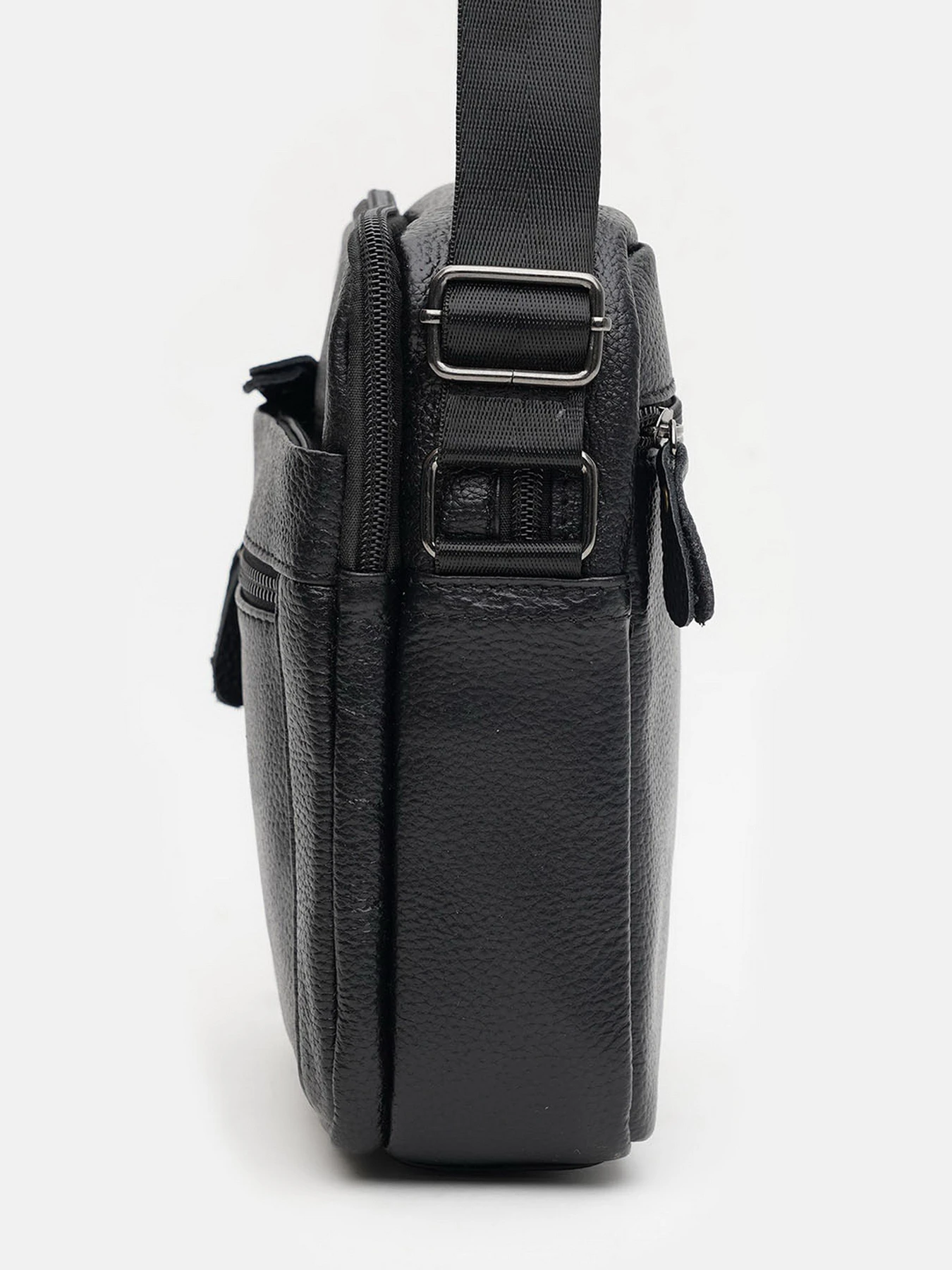 Сумки Borsa Leather модель K12333-black Фото