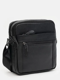 Сумки Borsa Leather модель K12333-black Фото