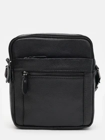Сумки Borsa Leather модель K12333-black Фото