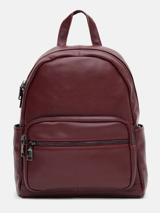 Рюкзаки Borsa Leather модель k110086w-bordo Фото