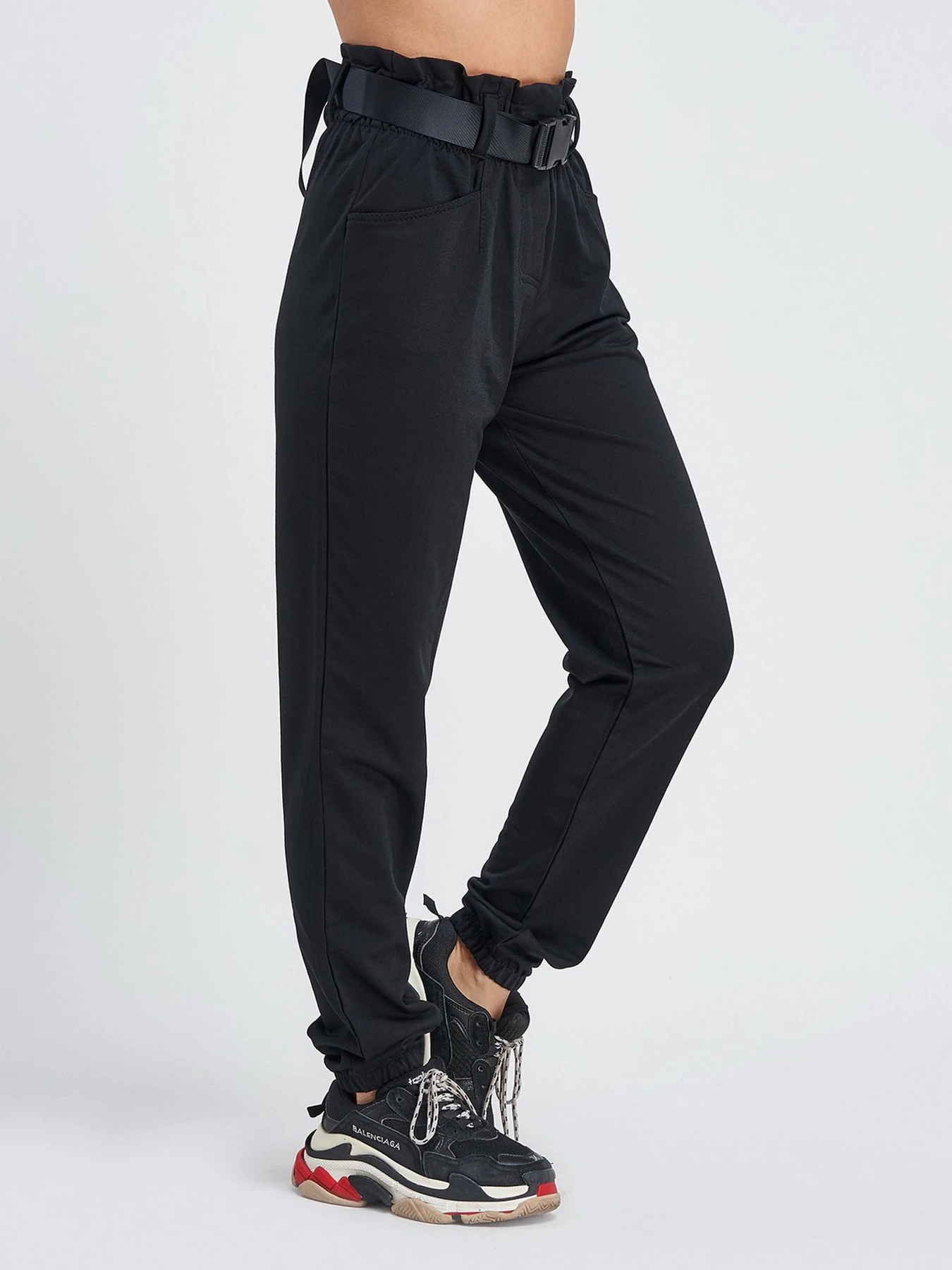 Брюки ISSA Plus модель 9978_black Брюки ISSA Plus модель 9978_black Фото