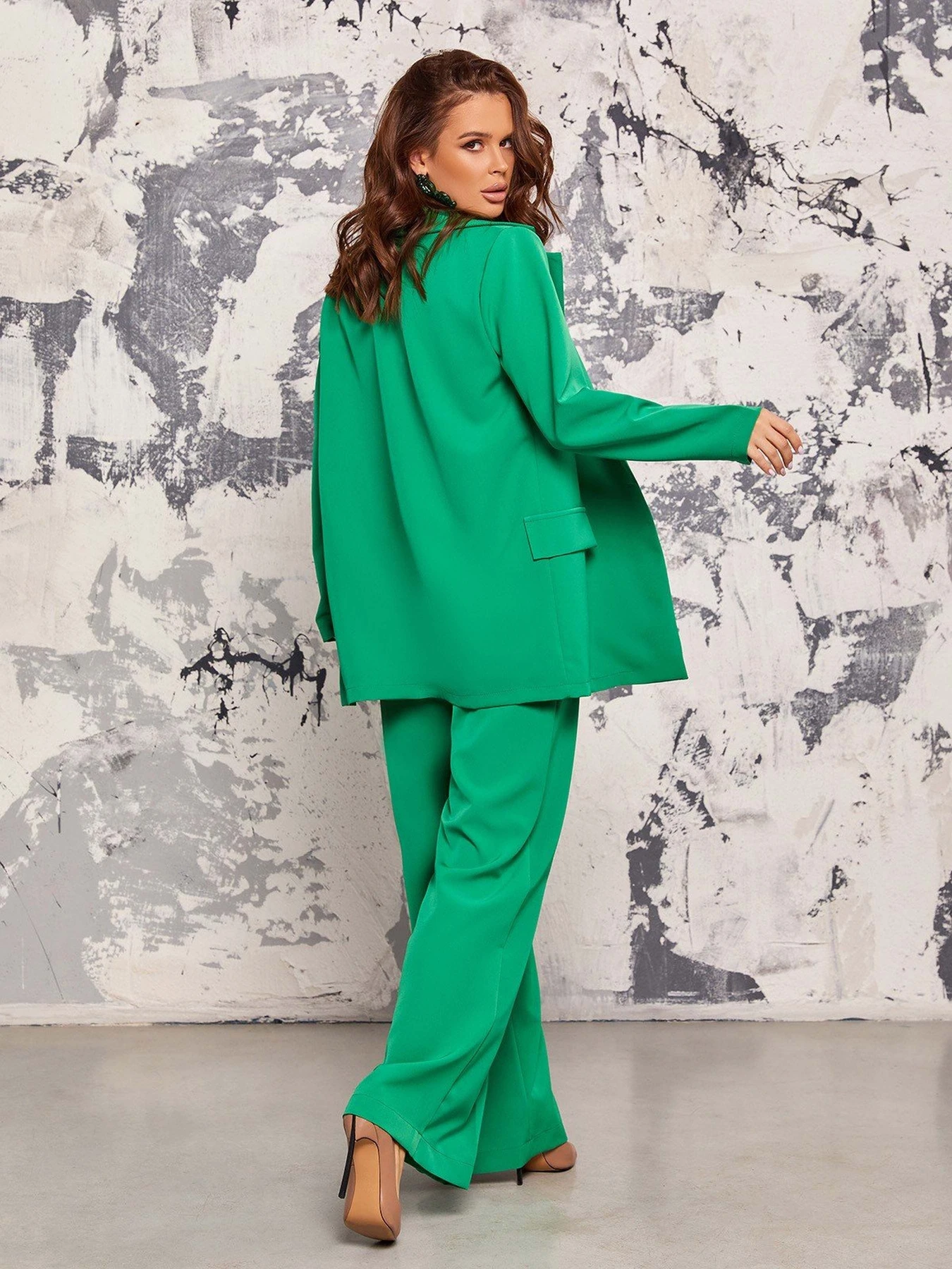 Костюмы ISSA Plus модель 12932_green Костюмы ISSA Plus модель 12932_green Фото
