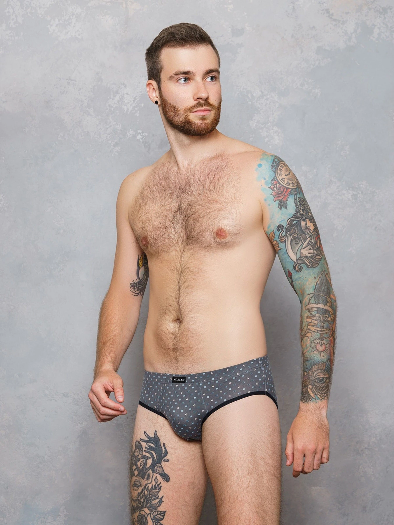 Нижнее белье ISSA Plus модель GN5-119_.grey Фото