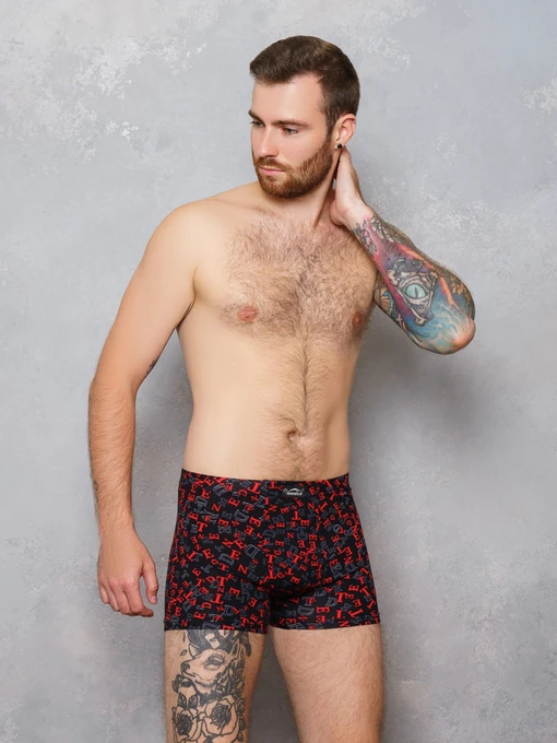 Нижнее белье ISSA Plus модель GN5-127_.blackred Фото