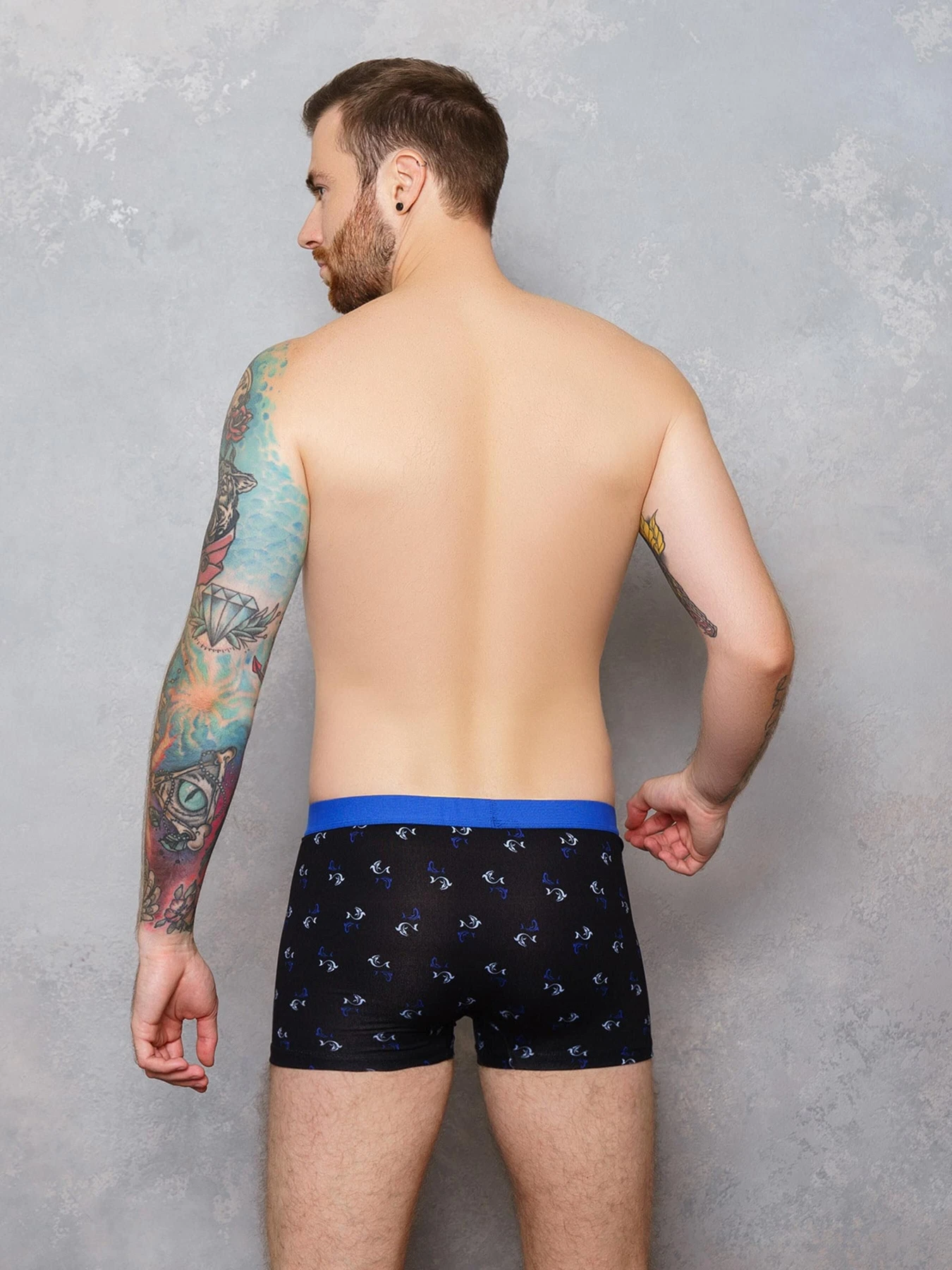 Нижнее белье ISSA Plus модель GN5-132_.blackblue Нижнее белье ISSA Plus модель GN5-132_.blackblue Фото
