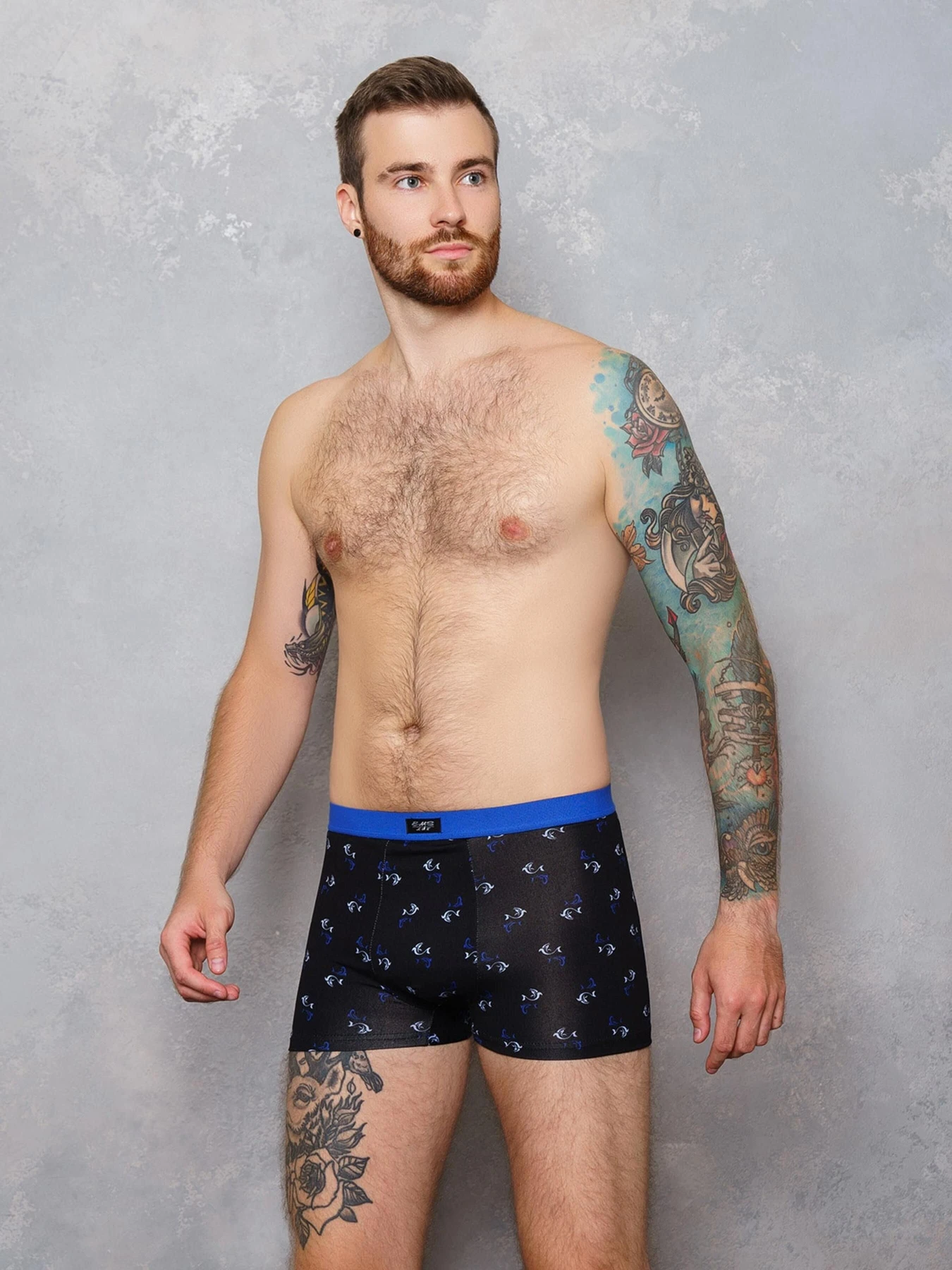 Нижнее белье ISSA Plus модель GN5-132_.blackblue Нижнее белье ISSA Plus модель GN5-132_.blackblue Фото
