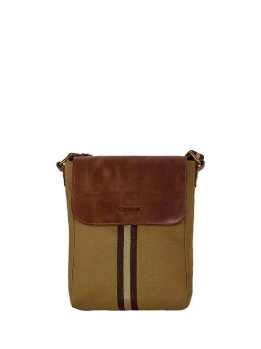 Сумки Exodus модель 898LeatherCanvasBrown Фото