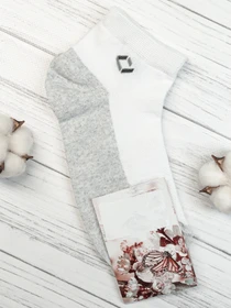 Шкарпетки та гольфи ISSA Plus модель NS-93_whitegrey Фото