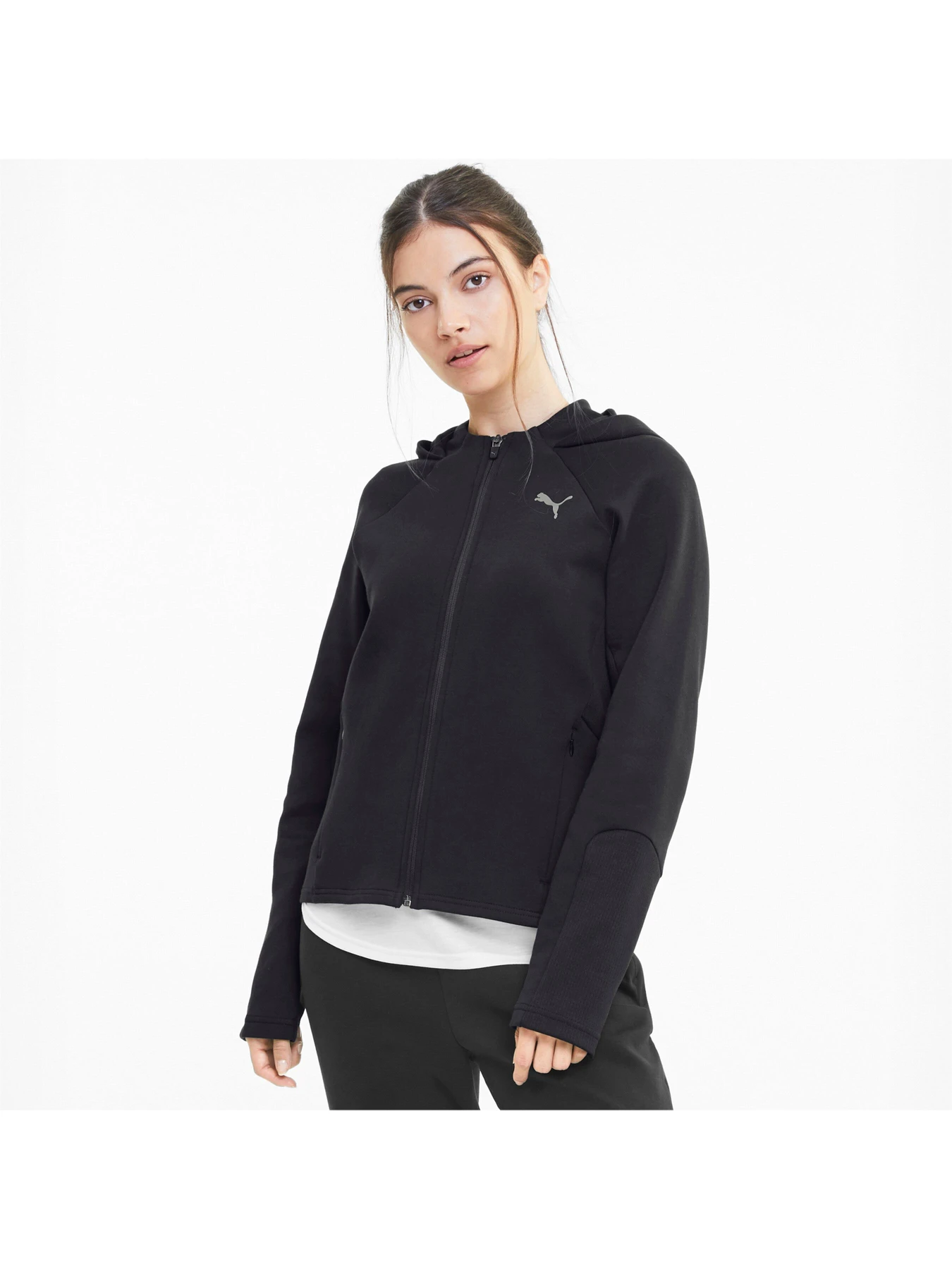 Худи и свитшоты PUMA Evostripe Full-Zip Hoodie модель 583532 Фото