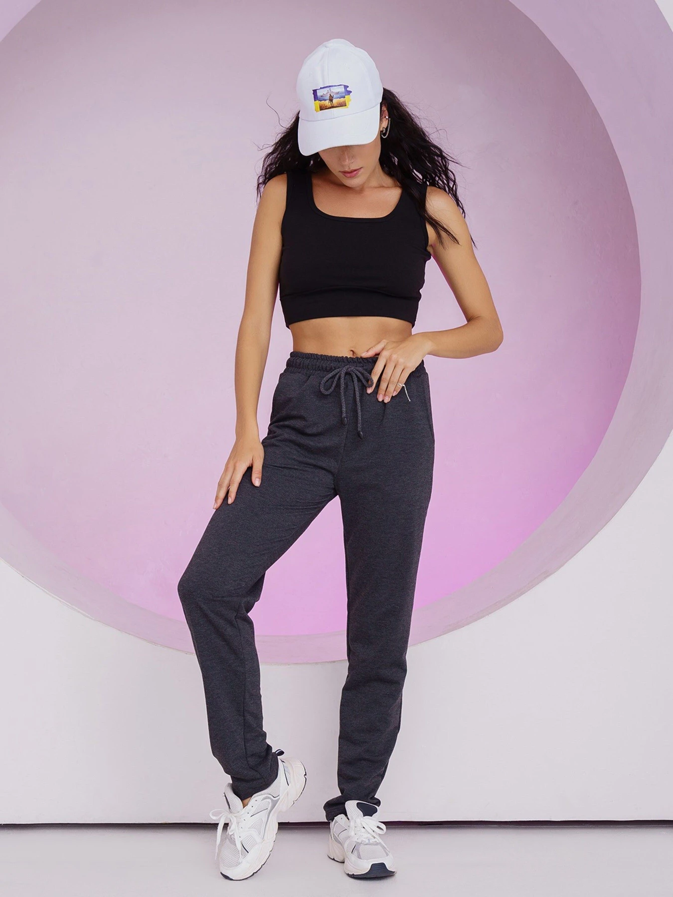 Штани ISSA Plus модель 11503_darkgray Фото