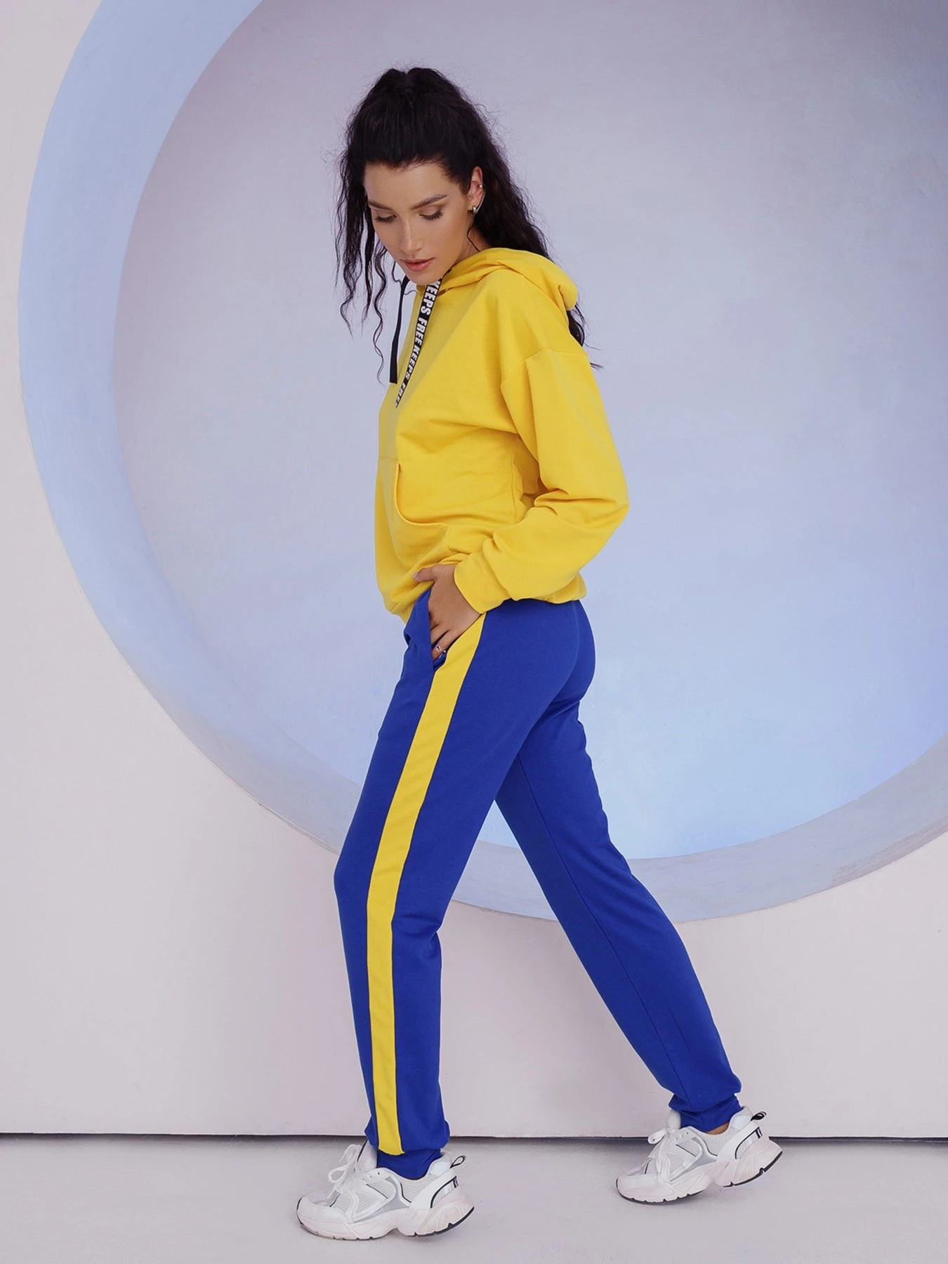 Костюми ISSA Plus модель 12217_yellowblue Фото