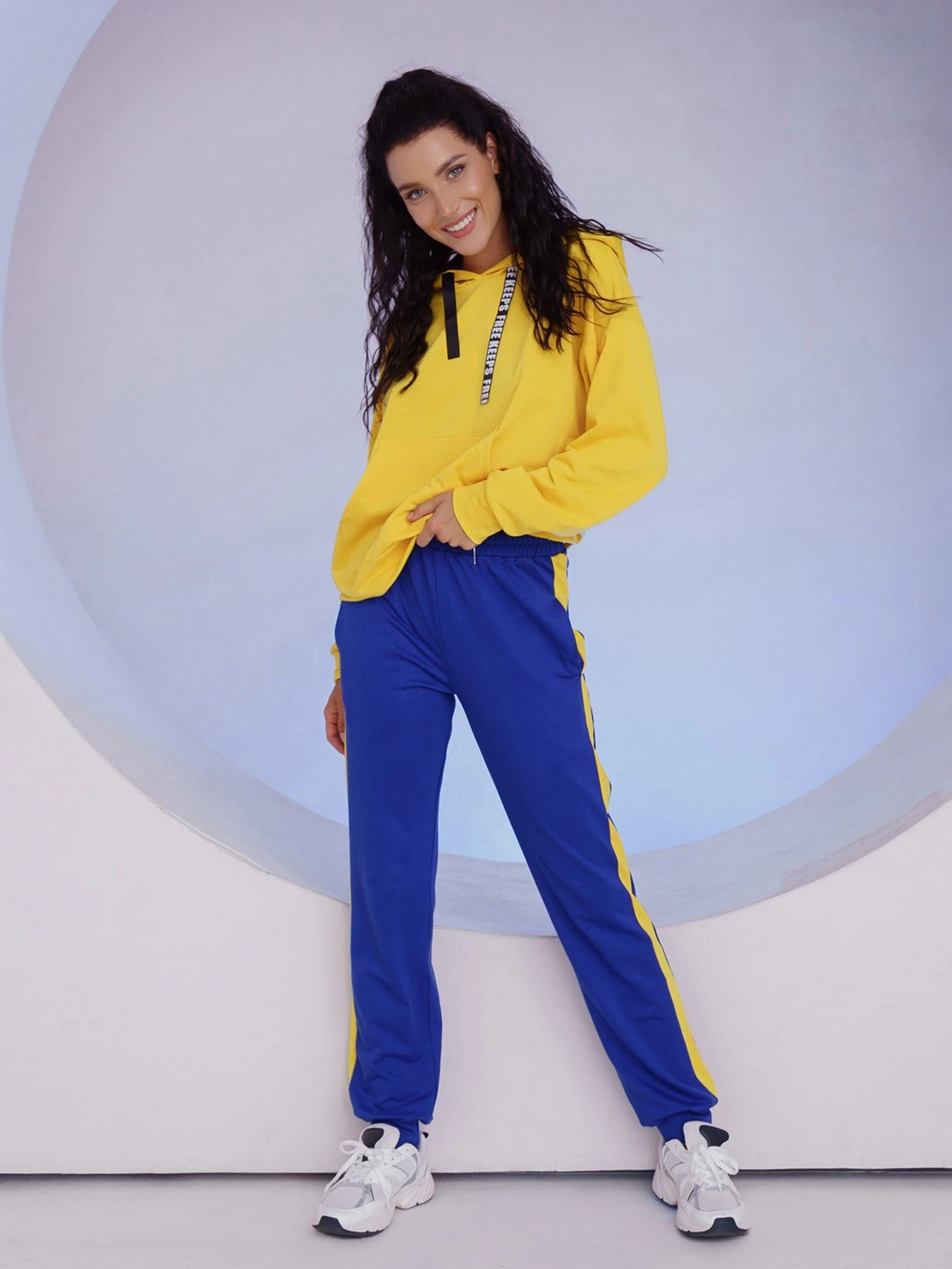 Костюми ISSA Plus модель 12217_yellowblue Фото