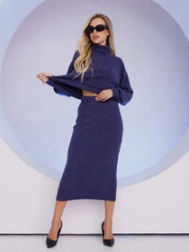 Костюмы ISSA Plus модель 13468_blue Фото