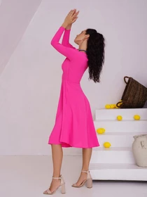 Платья ISSA Plus модель 13475_raspberry Фото